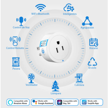 Enchufe Inteligente Wifi Contacto Alexa Google Home Smart Plug